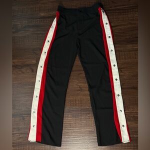 Fashion Nova Black and Red Wide Leg Pants